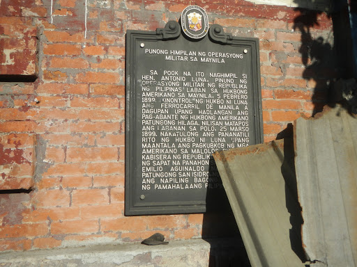 Headquarters of the Military Operations in Manila historical marker