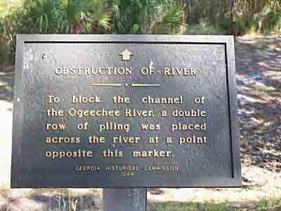 Obstruction of River