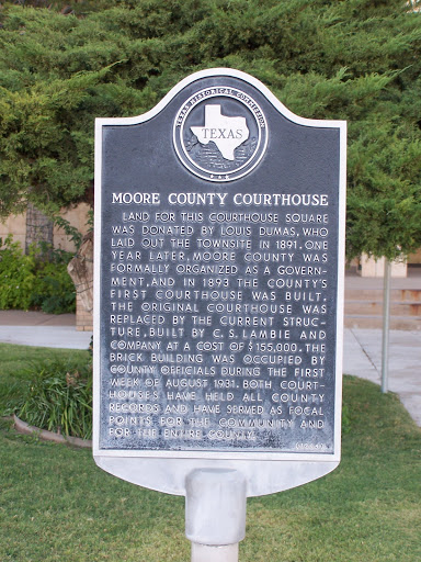 Moore County Historical Marker