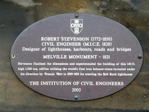 Melville Monument Plaque, Edinburgh