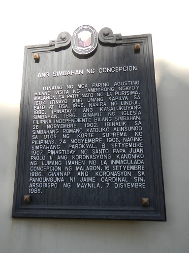 Concepcion Church historical marker
