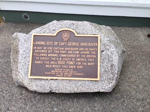 Landing Site of Capt. George Vancouver