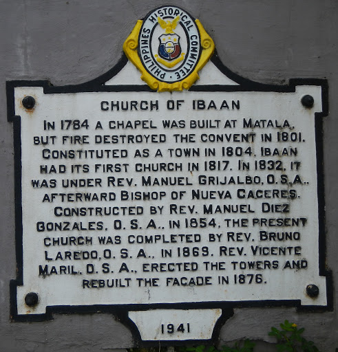 Church of Ibaan historical marker
