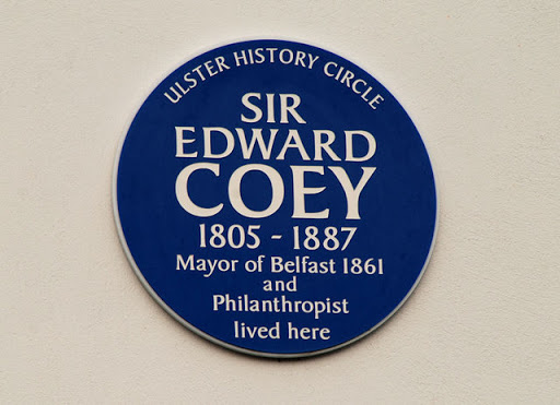 Coey plaque, Merville, Newtownabbey