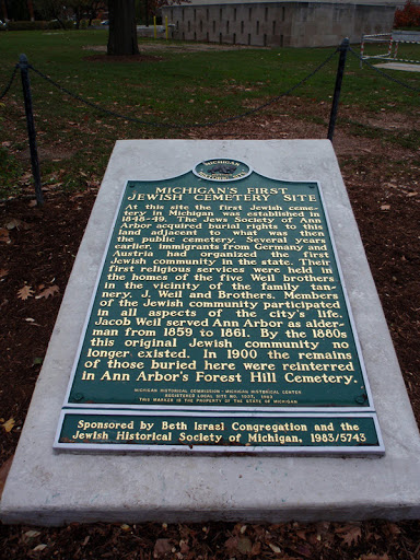 Michigan's First Jewish Cemetery Site