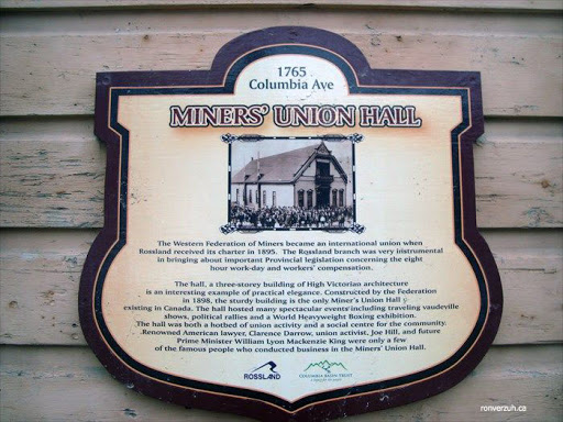 Miners' Union Hall, Rossland