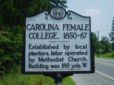 CAROLINA FEMALE COLLEGE, 1850-67