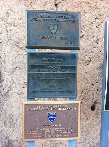 Hoover Dam - National Historic Markers