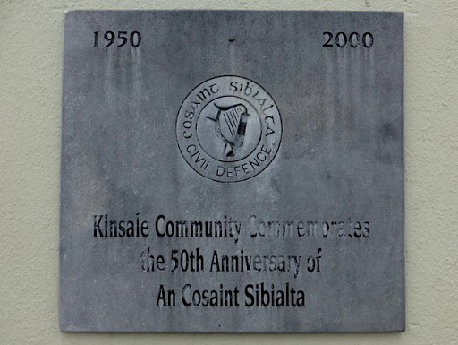 The Irish Civil Defence plaque, Kinsale