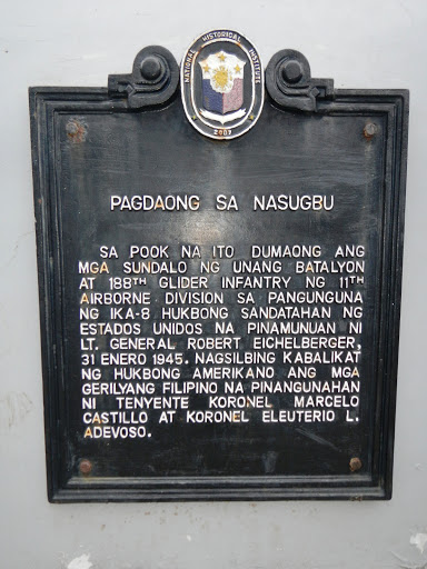 Landing at Nasugbu historical marker
