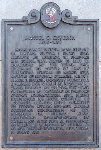 Manuel S. Enverga historical marker