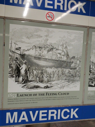 Maverick T Stop: Flying Cloud and Ship Building in East Boston