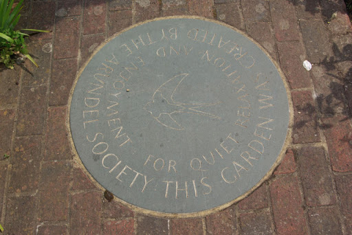 Arundel Society garden plaque