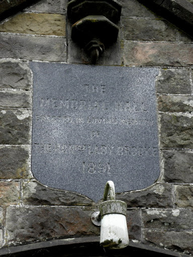 Plaque, Brookeborough Hall