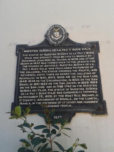 Our Lady of Peace and Good Voyage historical marker
