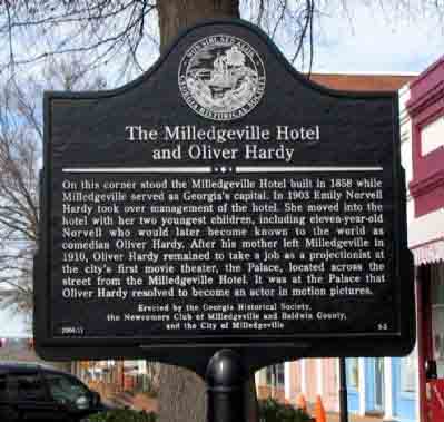 The Milledgeville Hotel and Oliver Hardy