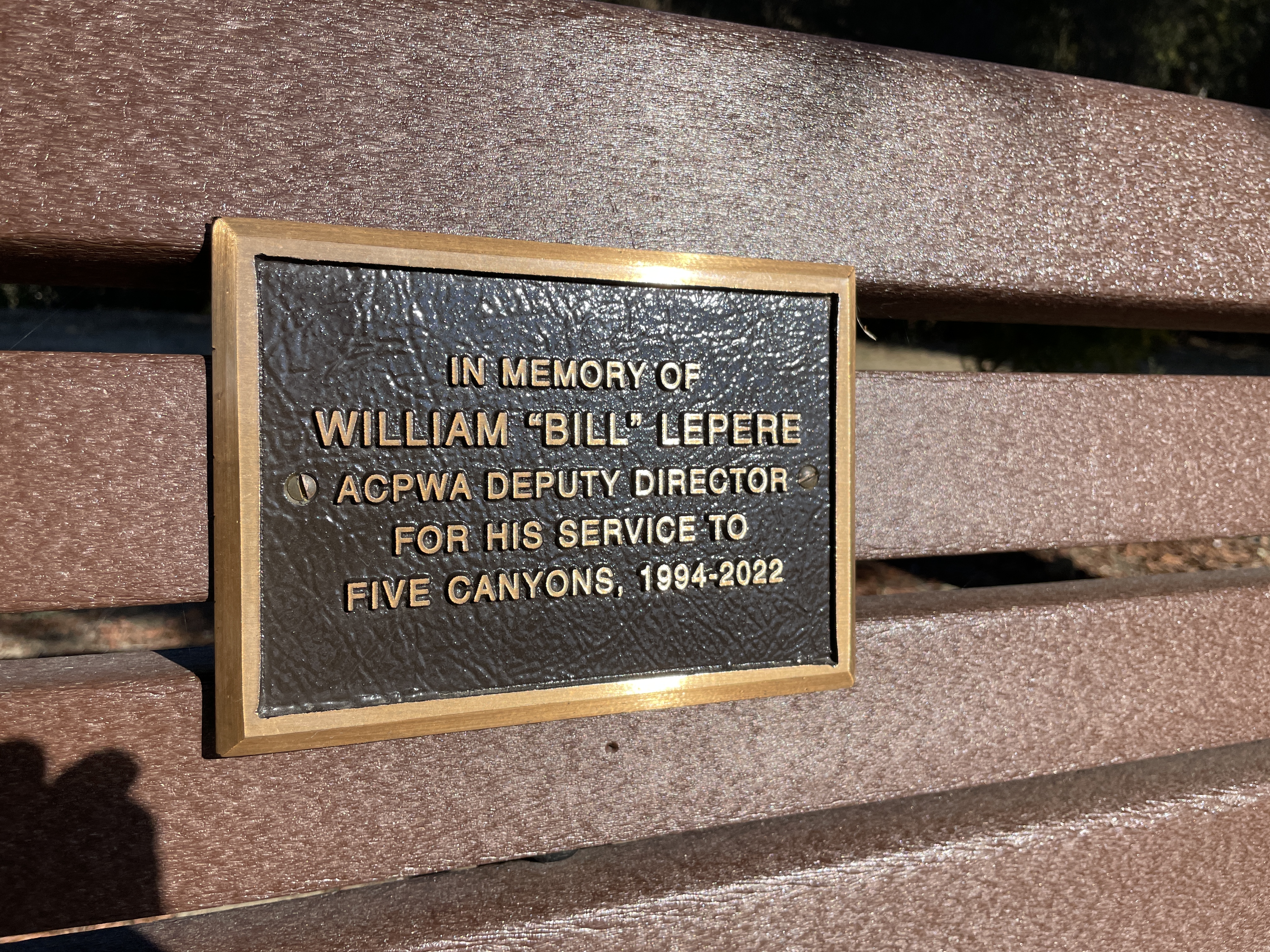 In Memory of William "Bill" LePere