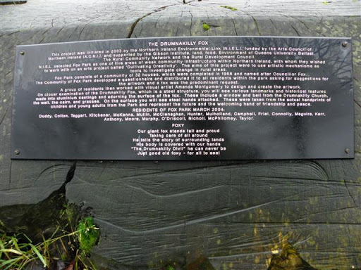 The Drumnakilly Fox plaque