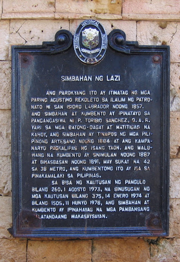 Lazi Church historical marker
