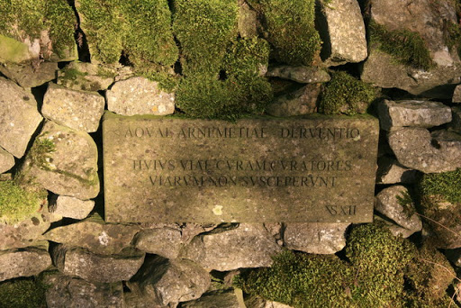 Plaque near course of Roman Road