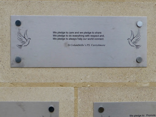 Peace pledge, St Columbkille's PS, Carrickmore