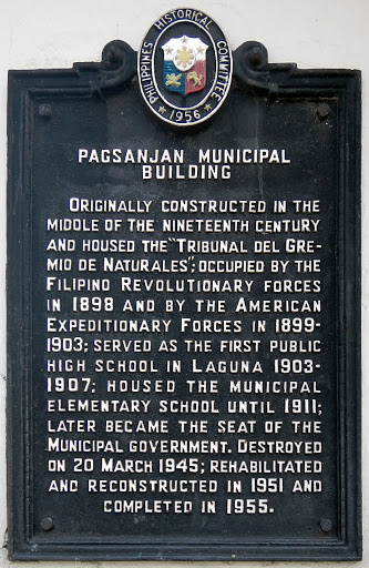 Pagsanjan Municipal Building historical marker