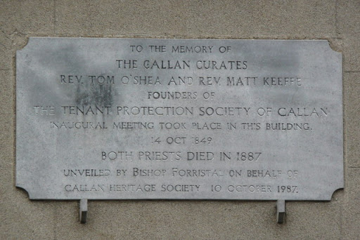 Plaque to the memory of the Callan Curates