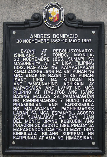 Andres Bonifacio historical marker