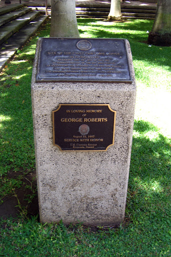 Honolulu Customs Office marker