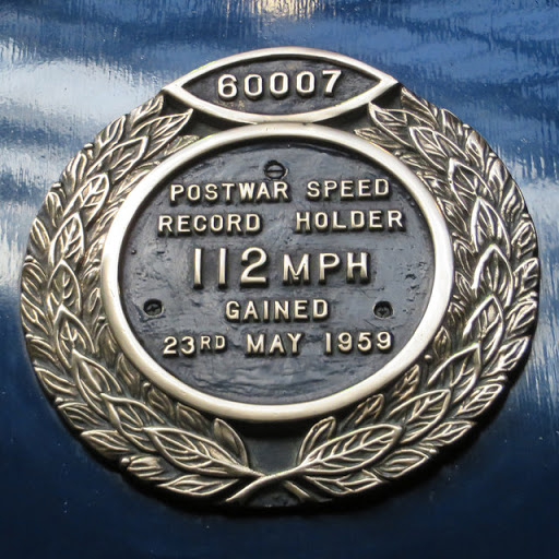 Plaque on Sir Nigel Gresley