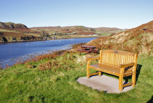 Bench at the viewpoint