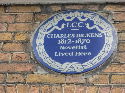 Wall Plaque, 48, Doughty Street, London WC1