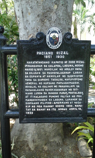 Paciano Rizal historical marker
