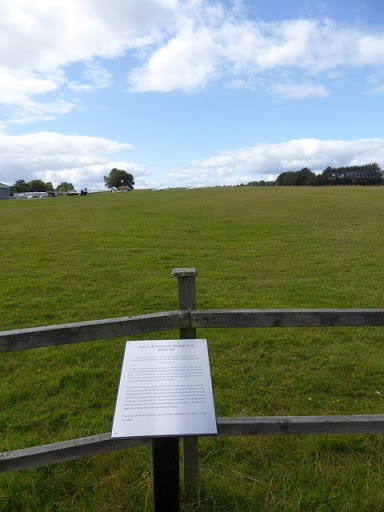 Commemorative plaque at the gliding club
