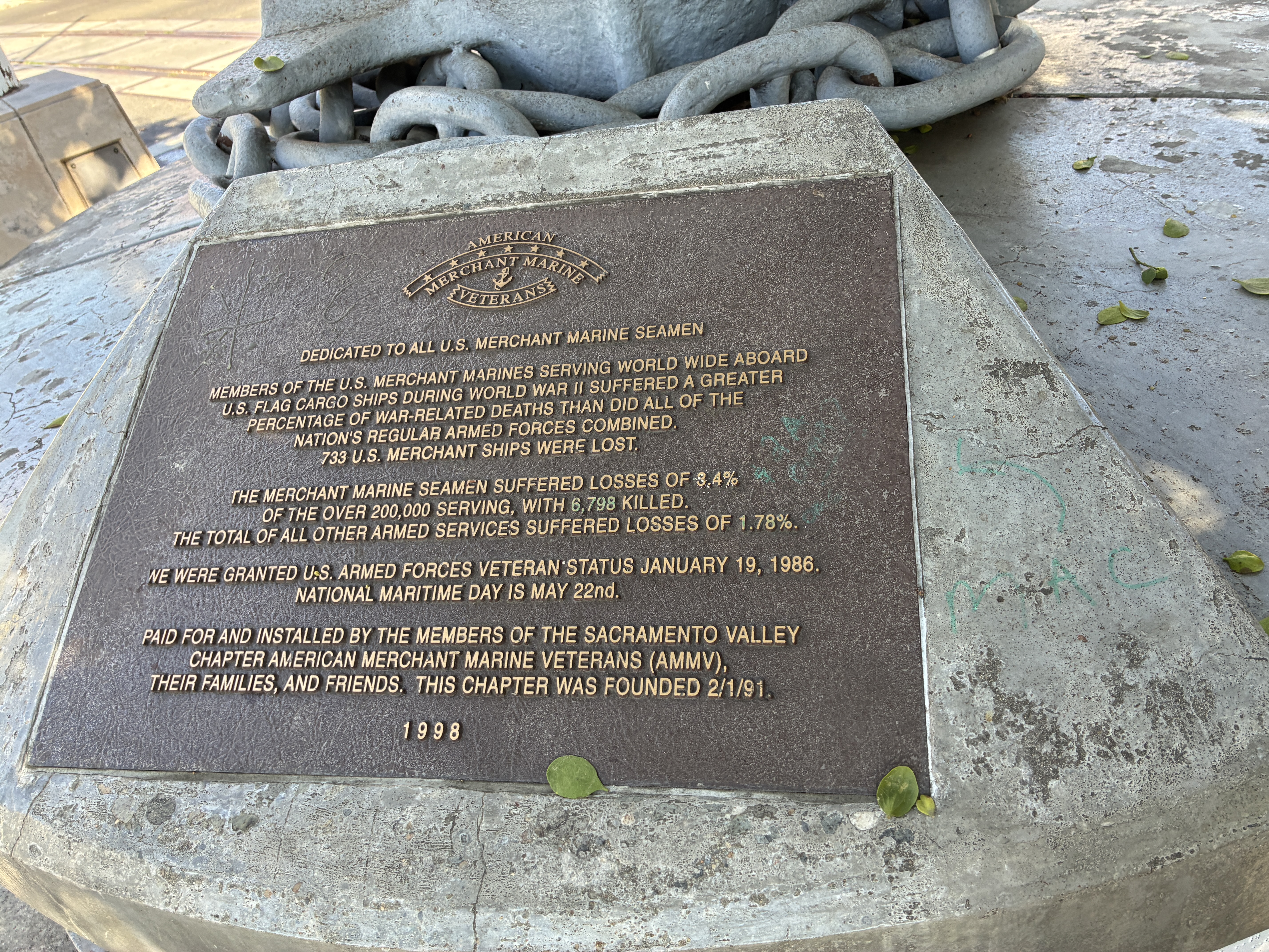 Dedicated To All U.S. Merchant Marine Seamen