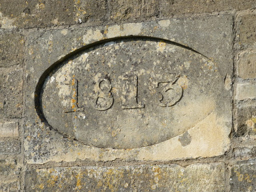 Date carved into Manthorpe Bridge