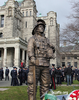 The Last Alarm:  Fallen Fire Fighters Memorial Statue