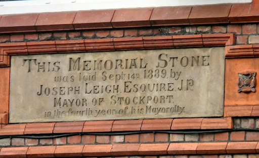 Stockport Lads Club Memorial Stone