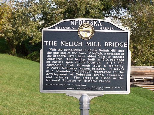 The Neligh Mill Bridge Historical Marker