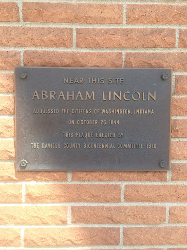 Abraham Lincoln addressed the citizens of Washington, Indiana on October 26, 1844