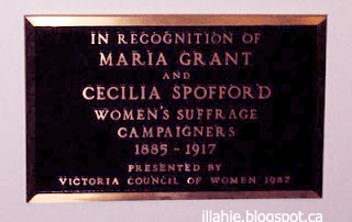 Maria Grant and Cecilia Spofford Plaque