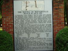 BATTLE OF BENTONVILLE, MARCH 19, 20, AND 21, 1865