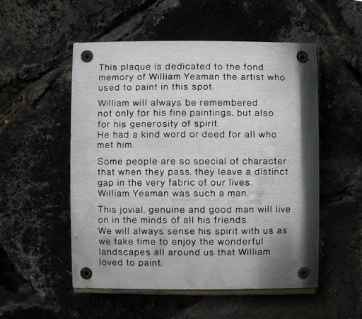 Inscribed plaque, William Yeaman