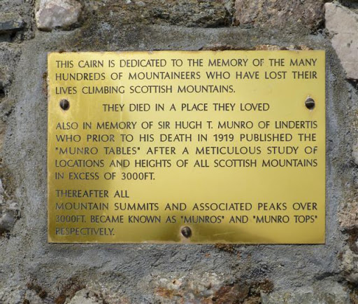 Plaque, Memorial Cairn