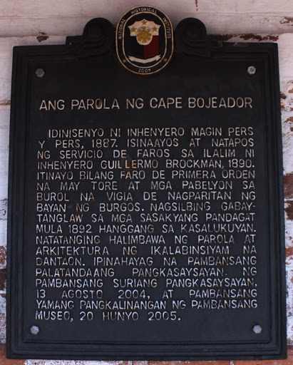 The Lighthouse of Cape Bojeador historical marker