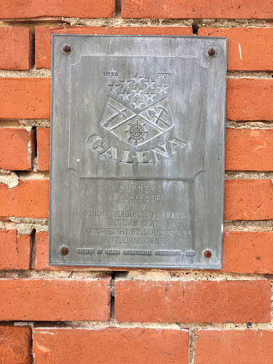 First hydraulic elevator in Galena