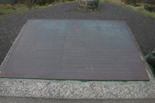 Plaque at top of Kinnoull Hill