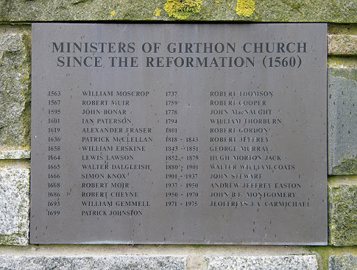 A plaque on the Anwoth and Girthon Millennium Cairn