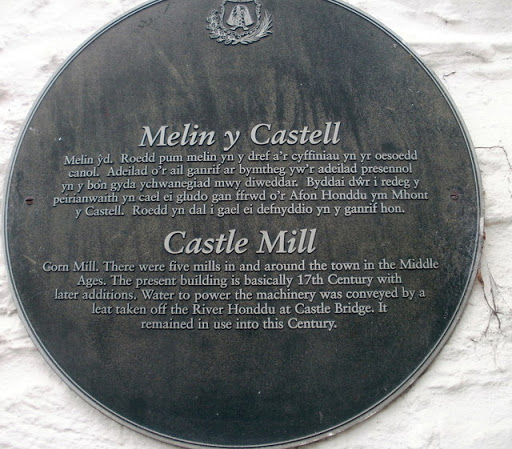 Castle Mill plaque, Brecon