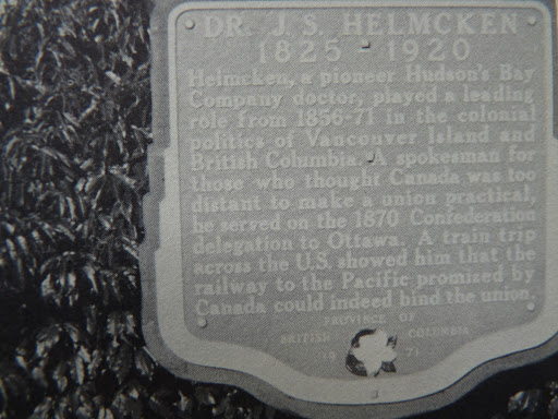 Dr. J.S. Helmcken (Sign missing)